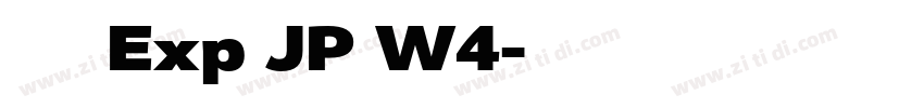 夢ノ角ゴ Exp JP W4字体转换